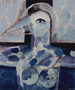 Die blaue Vogelfrau